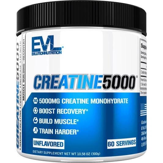 Creatine Monohydrate Powder 5000Mg Unflavored 60 Servings - Creatine Supplement to Boost Recovery & Build Muscle